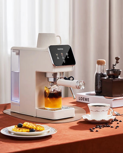 20bar Italian Coffee Machine Household Semi-automatic Hot and Cold Double Extraction with Steam Milk Frother Espresso Machine