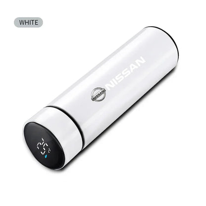 Car Logo Smart Thermos Mug With Temperature Display For Nissan Nismo X-trail Almera Qashqai Tiida Patrol Y62 Teana J32 Skyline