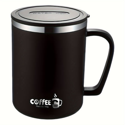 Stainless Steel Insulated Coffee Mug with Lid - BPA-Free, Portable & Durable for Home and Office Use - Perfect Gift for Christmas, Valentine's, Mother's Day