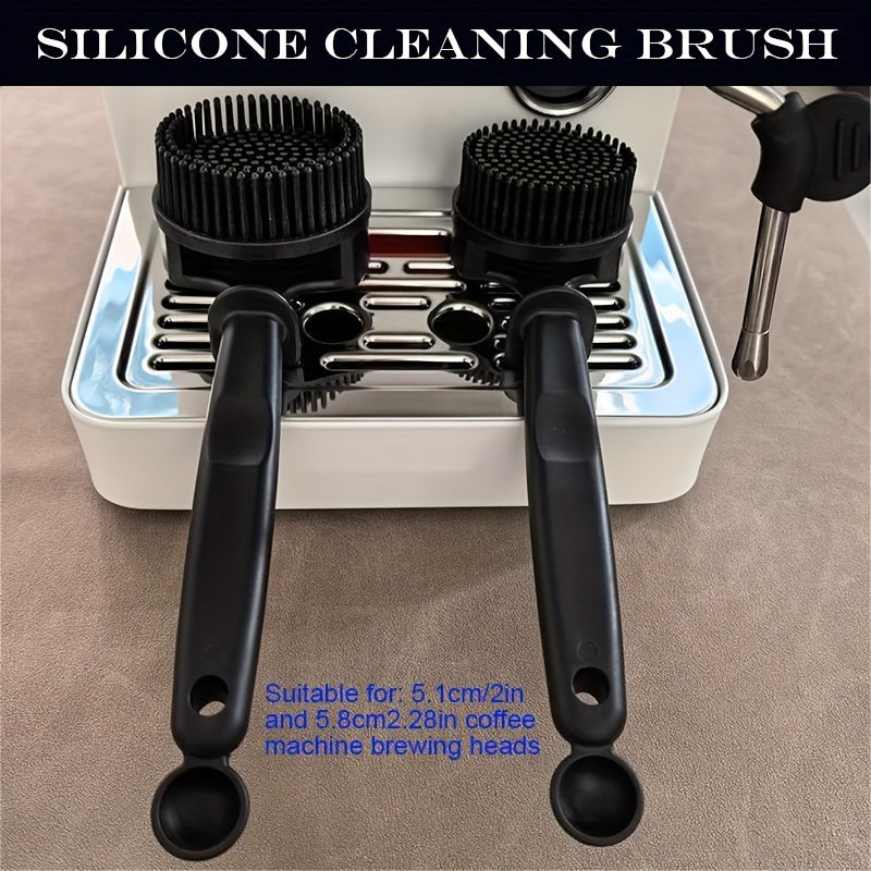 1pc Silicone Coffee Machine Cleaning Brush, Grouphead Brush for Home, Hotel, Cafe, Bar, Apartment, Kitchen, Soft Handle, No Power Required, for Cleaning Coffee Filters