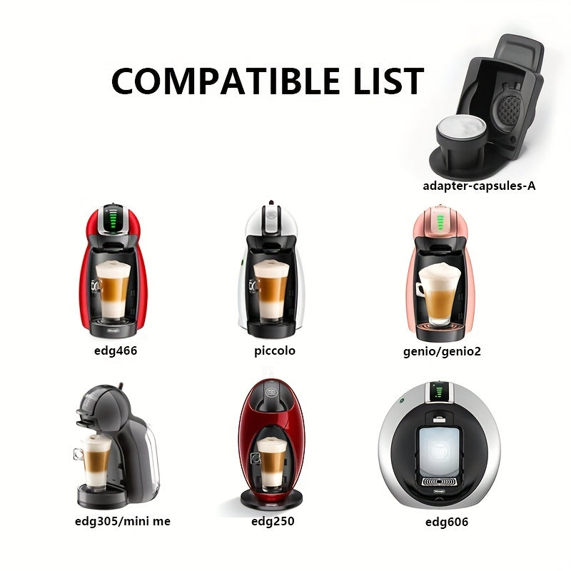 Reusable Capsule Adapter Coffee Capsule Convert Compatible With Genio S, Piccolo Machine Coffee Accesso