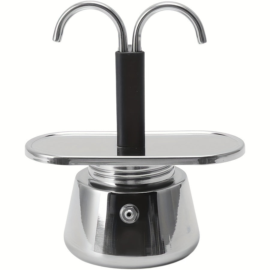 304 Stainless Steel Moka Pot Coffee Maker | Classic Stovetop Espresso