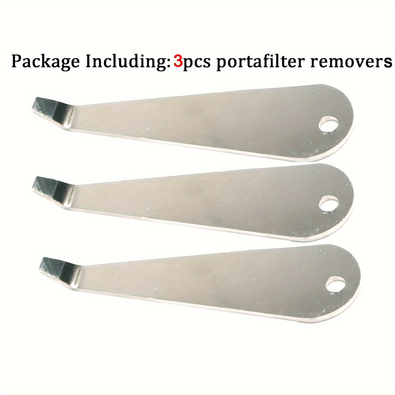 Stainless Steel Coffee Portafilter Basket Remover with Wooden Handle - Durable, Easy-to-Use Barista Tool for Espresso Machines, Fit, Keychain-Ready