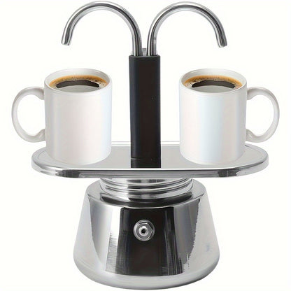 304 Stainless Steel Moka Pot Coffee Maker | Classic Stovetop Espresso