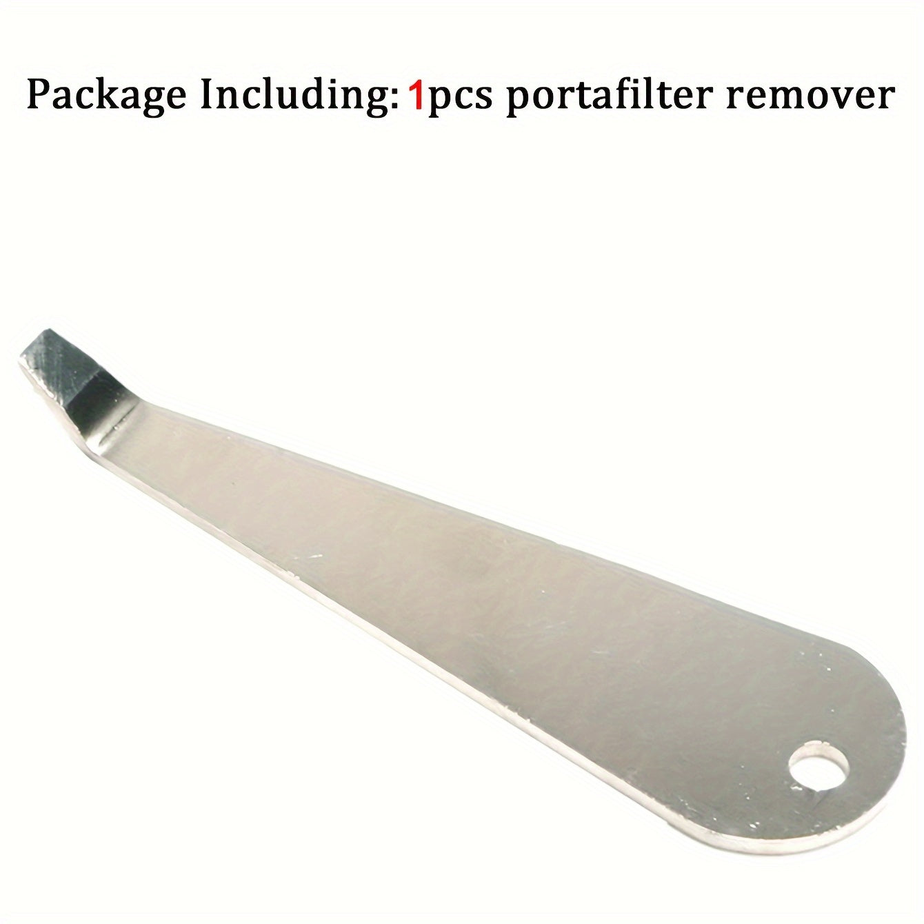 Stainless Steel Coffee Portafilter Basket Remover with Wooden Handle - Durable, Easy-to-Use Barista Tool for Espresso Machines, Fit, Keychain-Ready